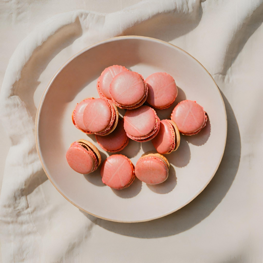 Raspberry Macarons